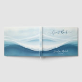 Serene Blue Beach Wedding ゲストブック (全面)