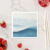 Serene Blue Beach Wedding スタンダードカクテルナプキン (インサイチュ)