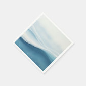Serene Blue Beach Wedding スタンダードカクテルナプキン (角)