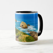 Serene Blue Coastal Nugget Point Landscape Photo マグカップ (正面右)
