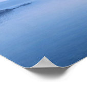 Serene Blue Lake Mist Poster - Calm Mountain Water ポスター (角)