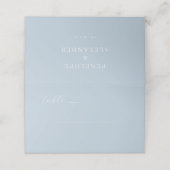 Serene Blue Minimalist Table Sign プレイスカード (外部開封)