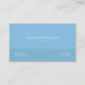 Serene Blue Mist Mountain Valley Clean Frame 名刺 (裏面)