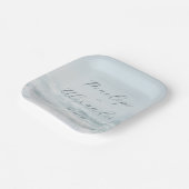 Serene Blue Ocean Waves ペーパープレート (傾斜あり)