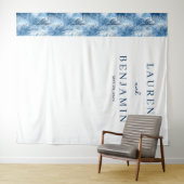 Serene Blue Pine Trees タペストリー (インサイチュ(横))