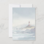 Serene Blue RSVP Card (裏面)