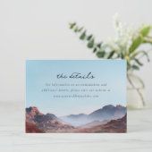 Serene Blue Watercolor Mountain Landscape エンクロージャーカード (スタンド正面)