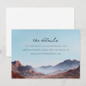 Serene Blue Watercolor Mountain Landscape エンクロージャーカード (正面/裏面)
