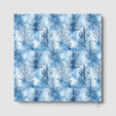 Serene Blue Watercolor Tree Branches ゲストブック (裏面)