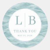 Serene Blue Wave Oceanic ラウンドシール (正面)