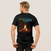"Serene Bonfire Meditation Background - Bella+Canv トライブレンドＴシャツ (裏面全面)