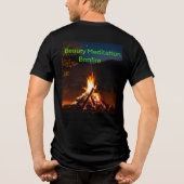"Serene Bonfire Meditation Background - Bella+Canv トライブレンドＴシャツ (裏面)