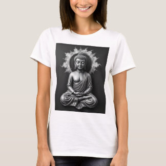 Serene Buddha – 木炭の芸術の平和とトランク Tシャツ
