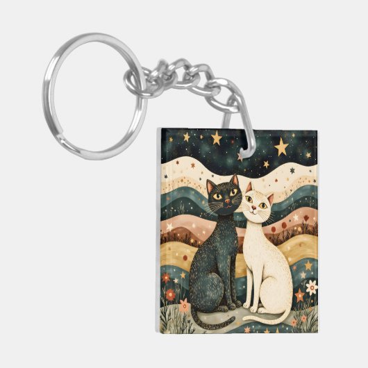 Serene Cats キーホルダー (正面左)