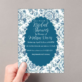 Serene Chinoiserie Bridal Shower Invitation アクリル招待状