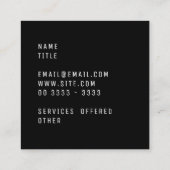 Serene Coastal Morning Impressionist Beach Art スクエア名刺 (裏面)