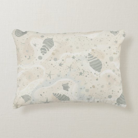 Serene Coastal Tidepool アクセントクッション (正面)