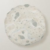 Serene Coastal Tidepool ラウンドクッション (裏面)