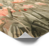 Serene Cyprus:デジタルウォーターカラーアートプリント ポスター (角)