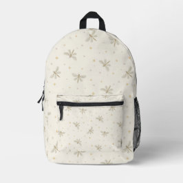 Serene Dragonflies Backpack プリントバックパック
