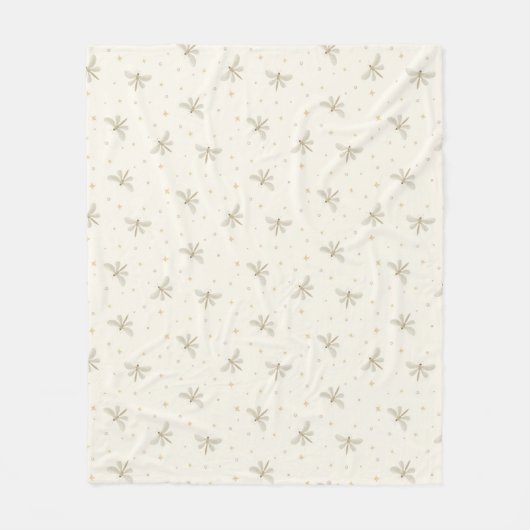 Serene Dragonflies Fleece Blanket フリースブランケット (正面)