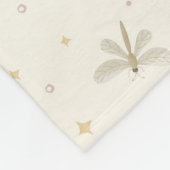Serene Dragonflies Fleece Blanket フリースブランケット (角)