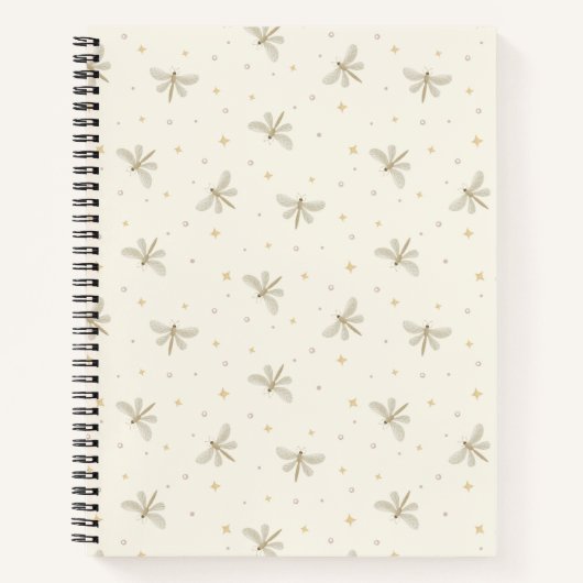 Serene Dragonflies Spiral Notebook ノートブック (正面)