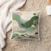 Serene Earth Flow クッション (ブランケット)