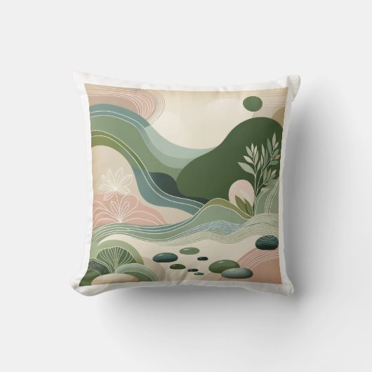 Serene Earth Flow クッション (正面)