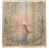 Serene Elegance Nouveau Bathing シャワーカーテン (正面)