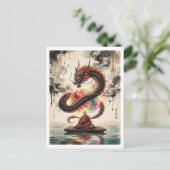 Serene Encounter: Monk and the Celestial Dragon ポストカード (スタンド正面)