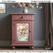 Serene Ethereal Woman Coral, Cream CB9 Decopage 薄葉紙