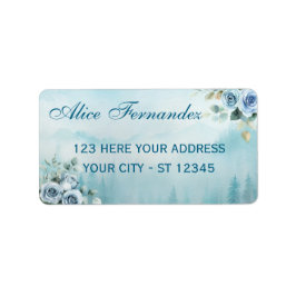 Serene Floral Mountain Baptism ラベル