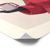 Serene Fluffy Pet Portrait - Modern Decor. ポスター (角)