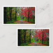 Serene Forest Business Card  Professional Branding 名刺 (正面/裏面)