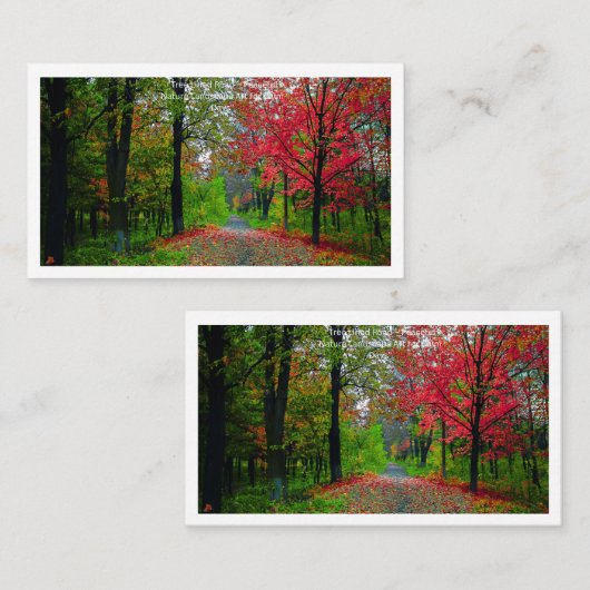 Serene Forest Business Card  Professional Branding 名刺 (正面/裏面)