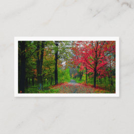 Serene Forest Business Card  Professional Branding 名刺