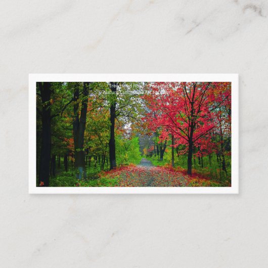 Serene Forest Business Card  Professional Branding 名刺 (正面)