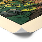 Serene Forest Path Wall Art Winding Trail, Tall ポスター (角)