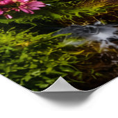 Serene Forest Stream Tranquil Nature Water Art ポスター (角)
