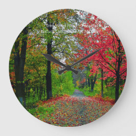 Serene Forest Wall Clock - Peaceful   Home Decor ラージ壁時計