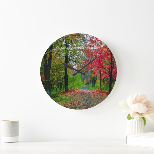 Serene Forest Wall Clock - Peaceful   Home Decor ラージ壁時計 (ホーム)
