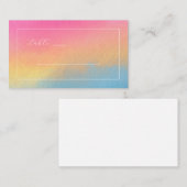 Serene Gradient Watercolor プレイスカード (正面/裏面)