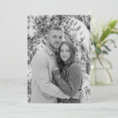 Serene Gray Winter Photo 招待状 (スタンド正面)