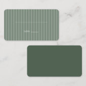 Serene Green Stripes プレイスカード (正面/裏面)