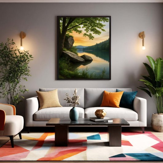 Serene Horizon キャンバスプリント