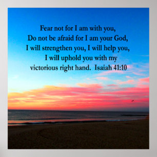 SERENE ISAIAH 41:10日の出の写真 ポスター
