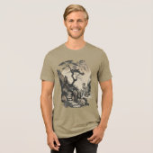 Serene Japanese Landscape Unisex T-Shirt - Tranqui トライブレンドTシャツ (正面全面)