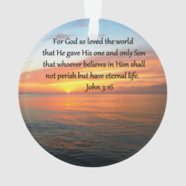 SERENE JOHN 3:16日の出の写真 オーナメント