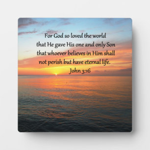SERENE JOHN 3:16日の出の写真 フォトプラーク